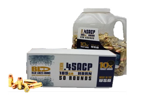 Blue Lakes Ammo 45ACP 185gr RN – 250 Rounds